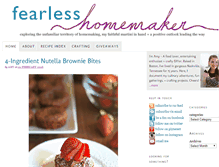 Tablet Screenshot of fearlesshomemaker.com